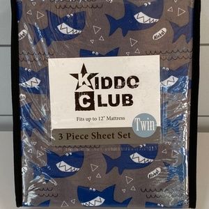 Kids Sheet Set Sharks Twin Size